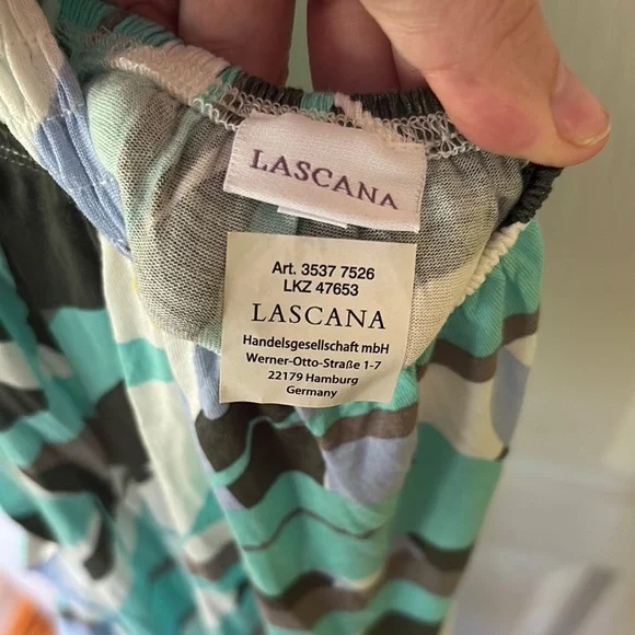 LASCANA Floral Ruffle BOHO Maxi Tropical Dress size 10 stretchy backless flowy - Picture 3 of 14